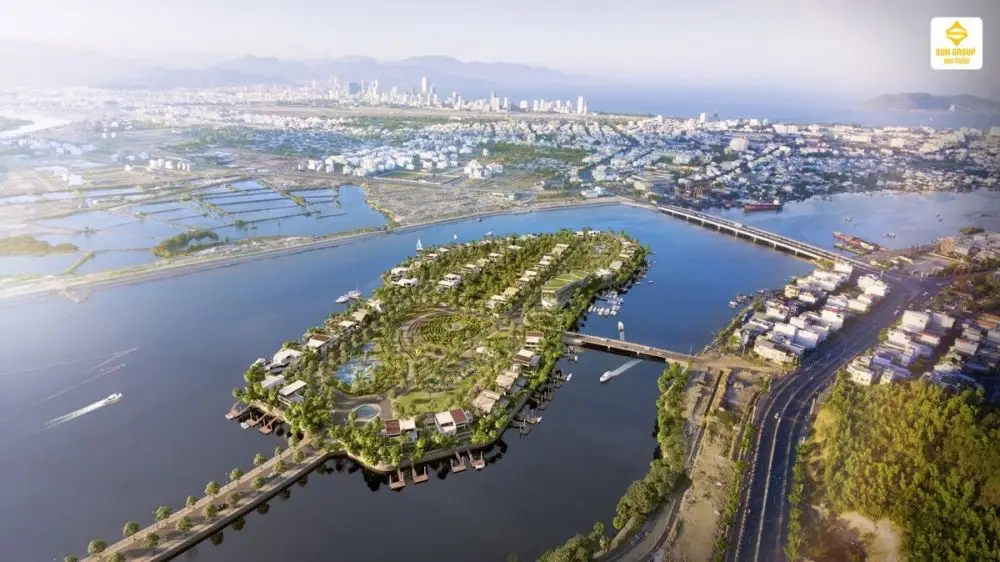 Phối cảnh khu đô thị Sun Group Nha Trang ven sông