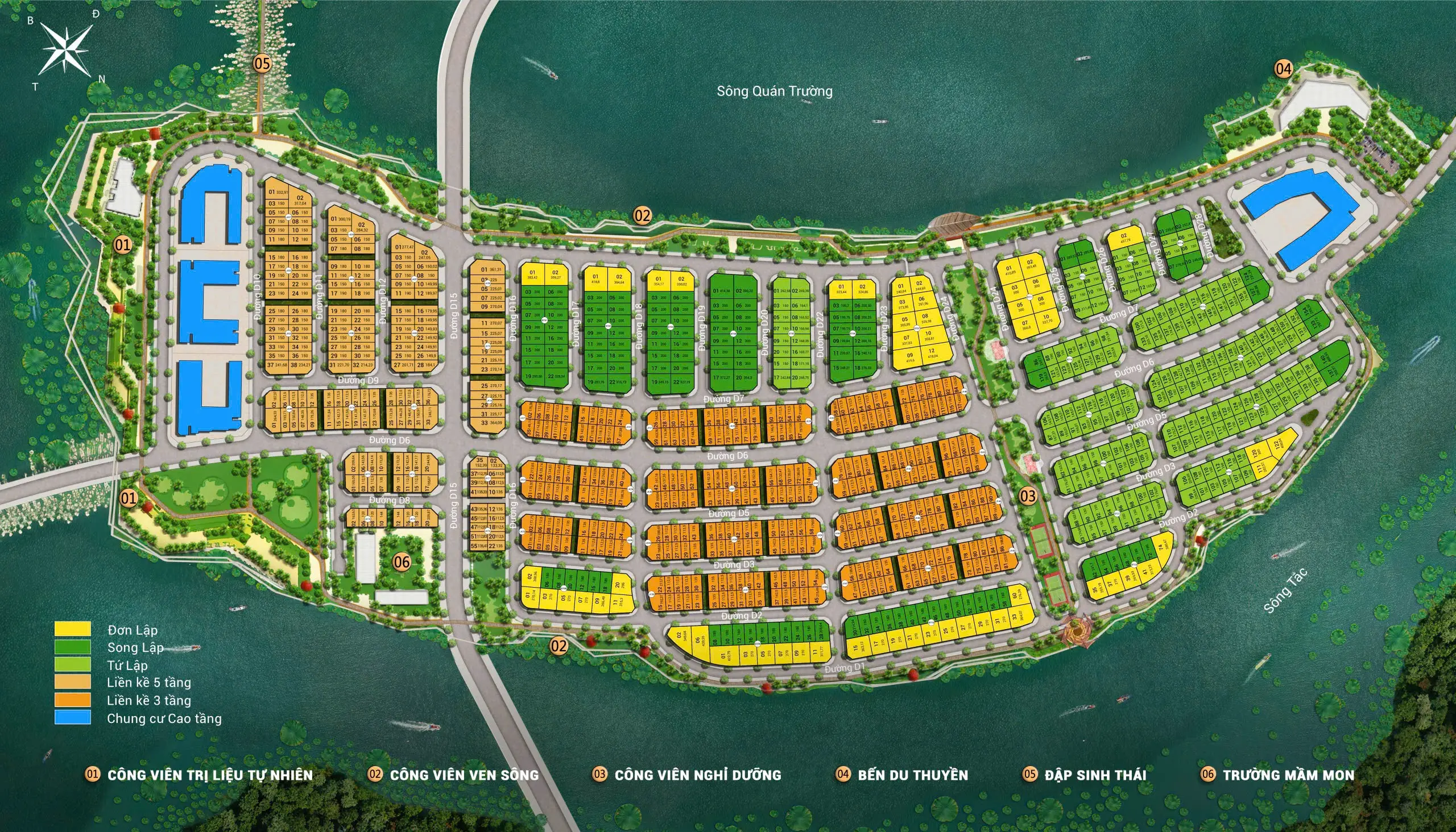 Mô hình quy hoạch Sponge City đô thị bền vững Charmora City