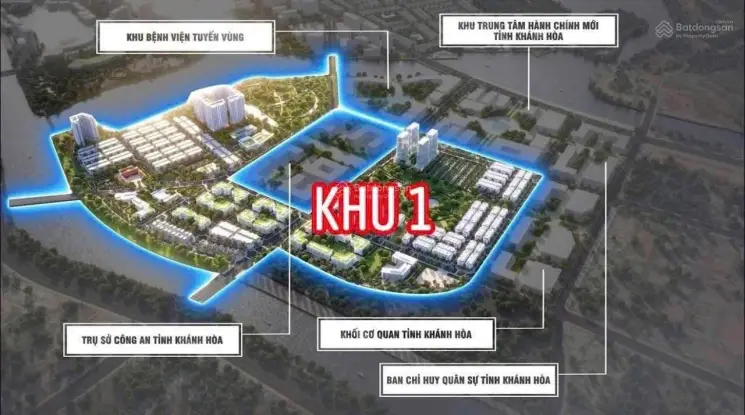 Khu vực trung tâm thương mại và giải trí trong đô thị Nam Nha Trang