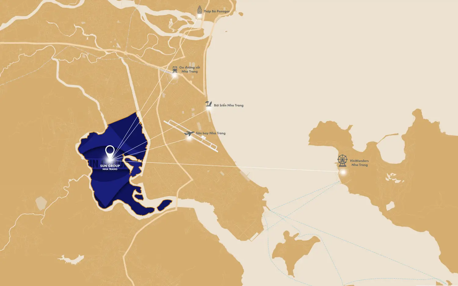 Vị trí vàng dự án Khu đô thị biển Sun Group Nha Trang 2025