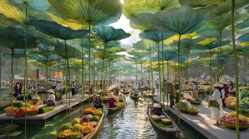 Hạ tầng xanh và công viên ven sông trong khu đô thị Charmora City