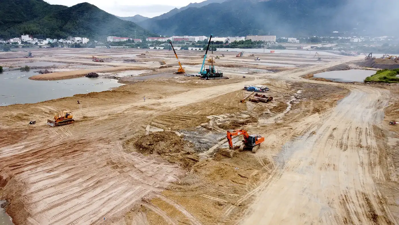 Hình ảnh thực tế công tác giải phóng mặt bằng Khu đô thị 3 mặt sông