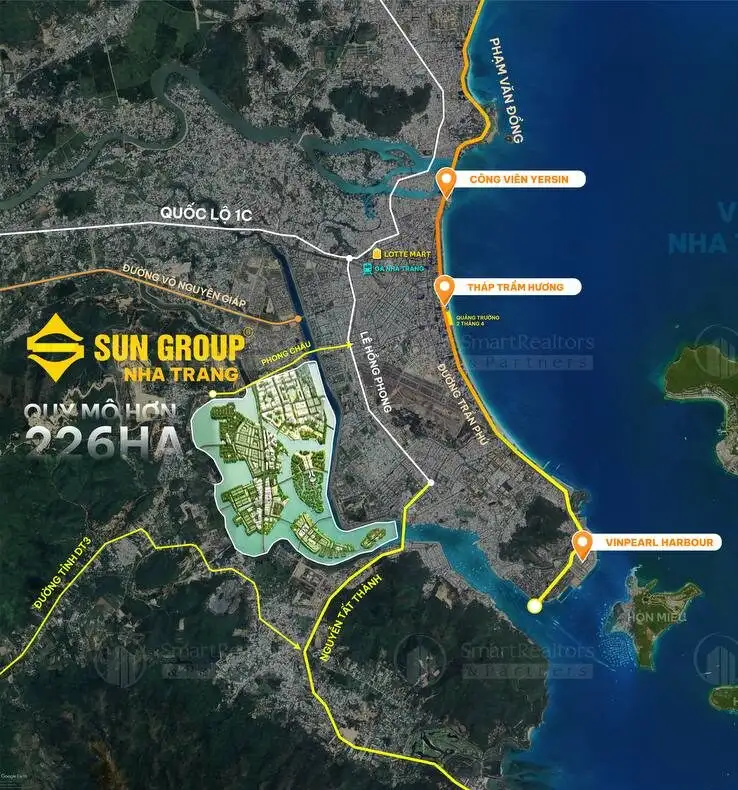 vị trí dự án khu đô thị hỗn hợp nha trang