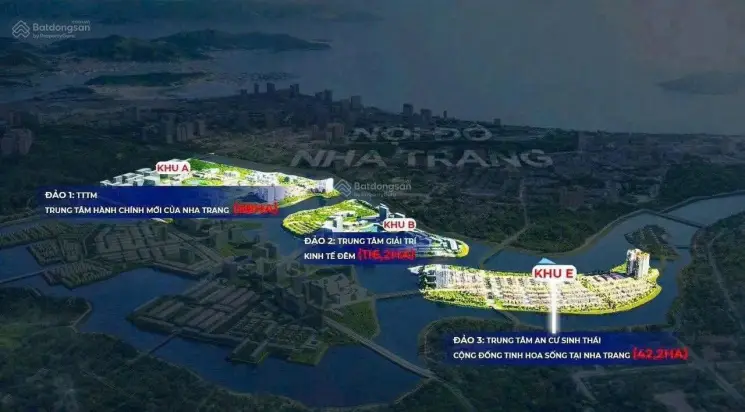 sơ đồ 3 phân khu chức năng charmora city nha trang