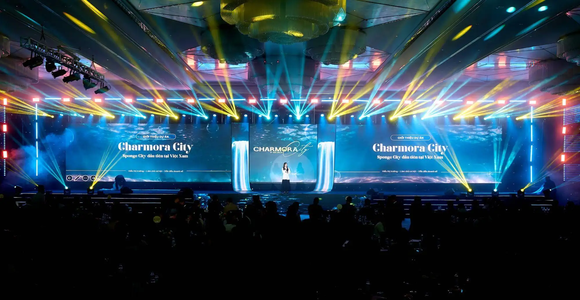 không gian sự kiện giới thiệu charmora city tại hà nội