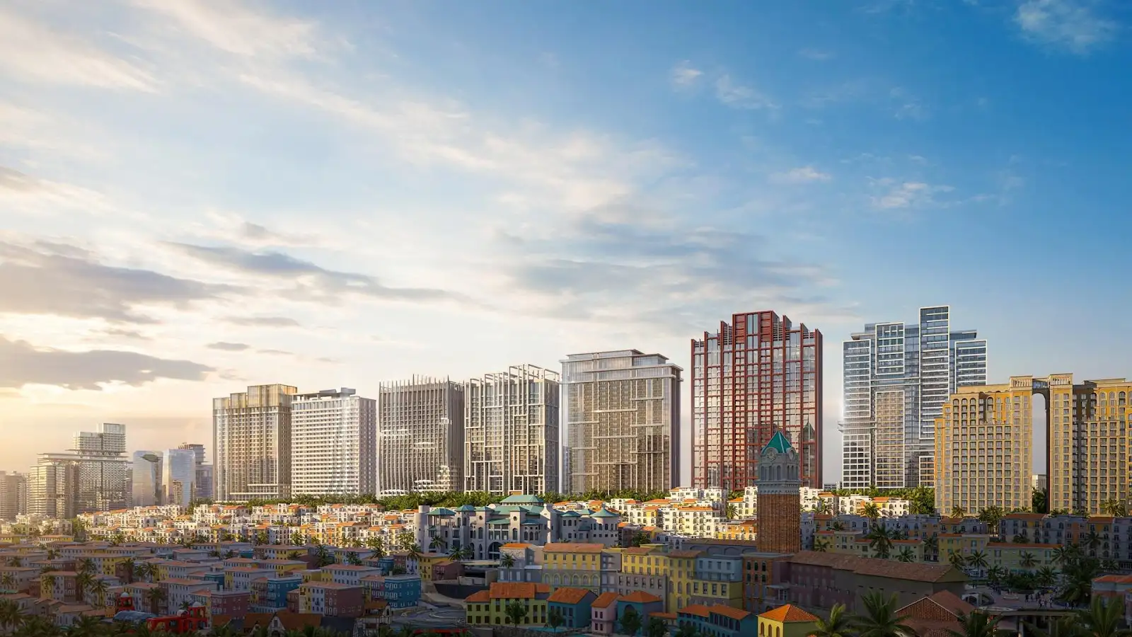 Kiến trúc căn hộ cao tầng phân khu The Sunset Sun Property