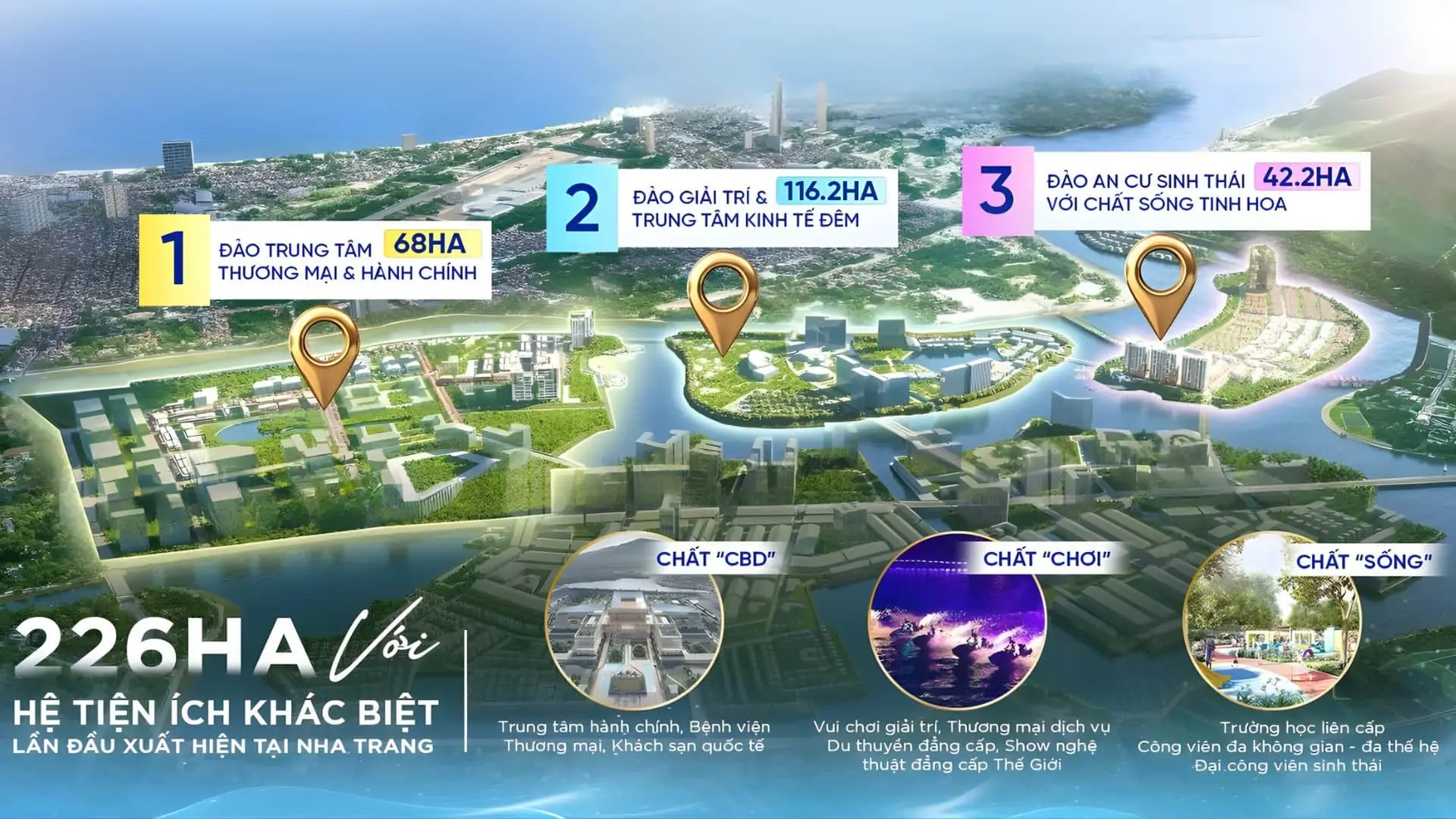 Phân khu Đảo Nam nghỉ dưỡng tại khu đô thị Charmora City Nha Trang.