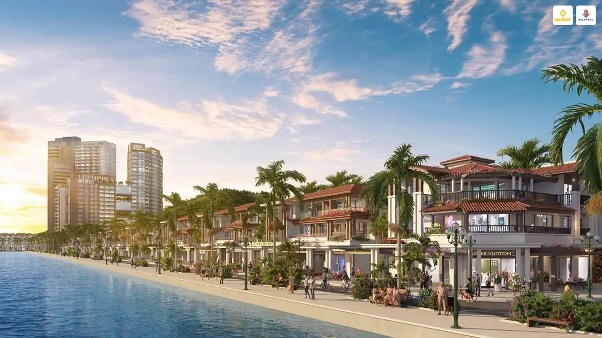 Tầm nhìn từ Villa Song Lập Charmora City ra công viên ven sông