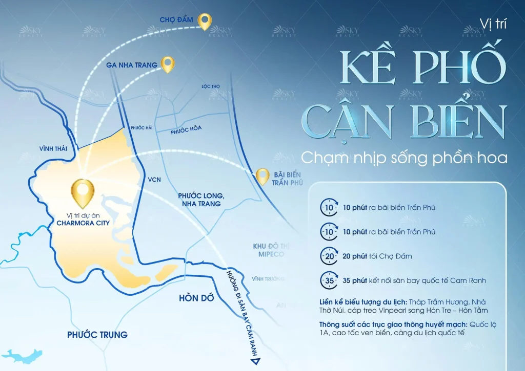 Vị trí chiến lược của Charmora City tại Nam Nha Trang