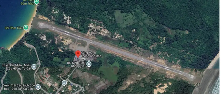Vị trí sân bay Côn Đảo trên bản đồ quy hoạch hàng không