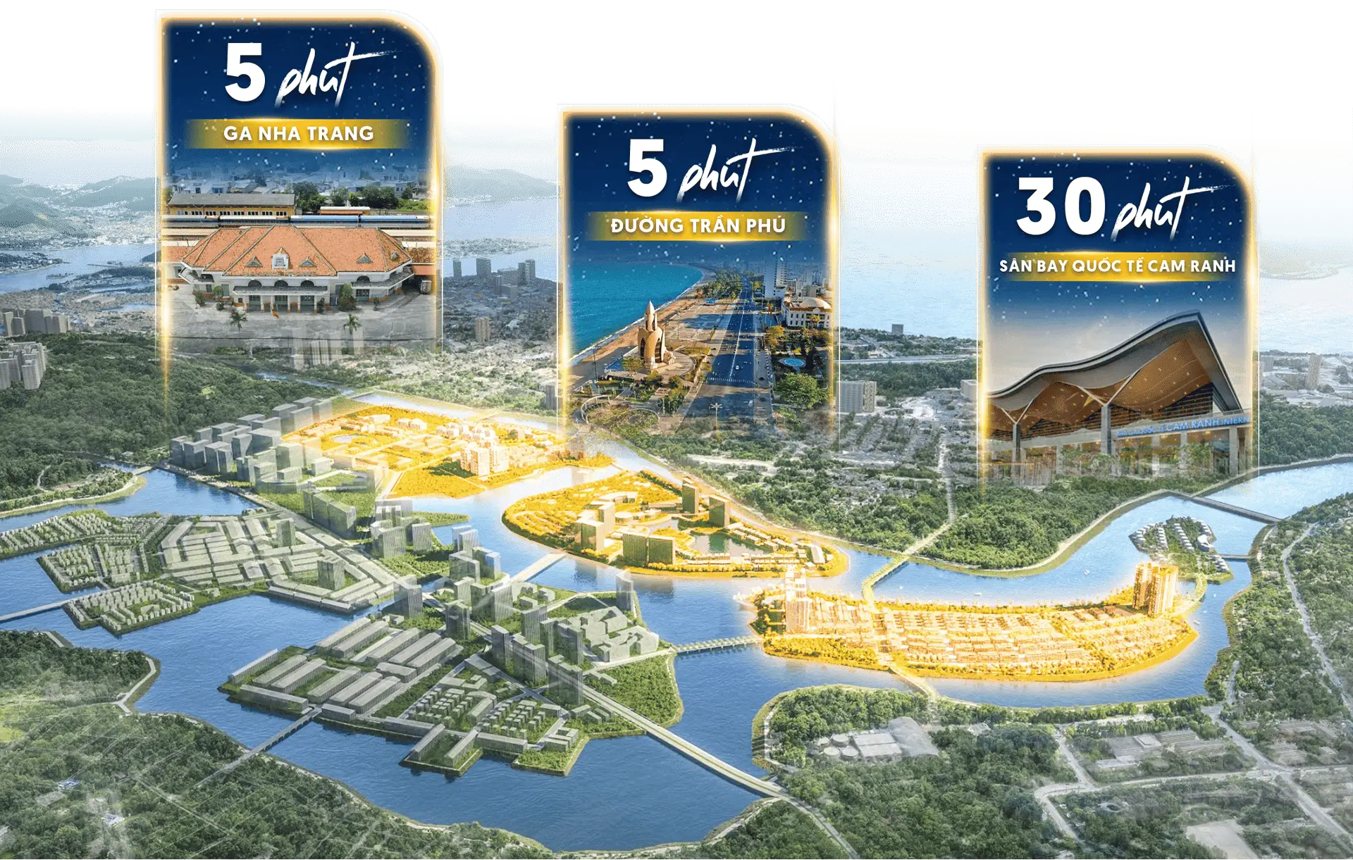 Vị trí khu villa đảo Sun Group Nha Trang